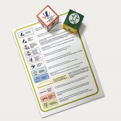 Les dés graphomoteurs à assembler