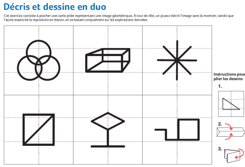 Décris et dessine en duo : un jeu de représentation mentale