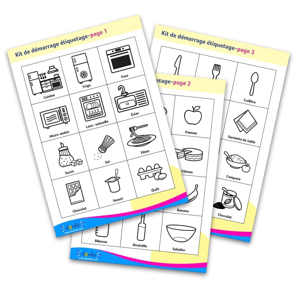 Des pictogrammes en lien avec la cuisine