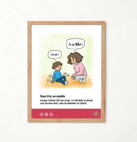 Développer la communication chez l’enfant : 7 affiches sur les attitudes à adopter