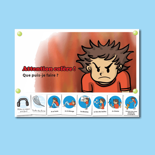 Canaliser sa colère – le support visuel