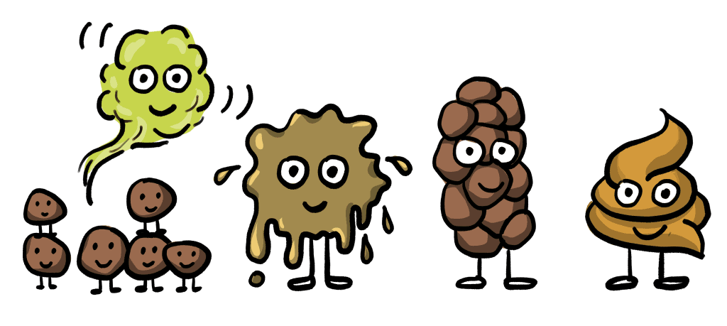 differentes caca