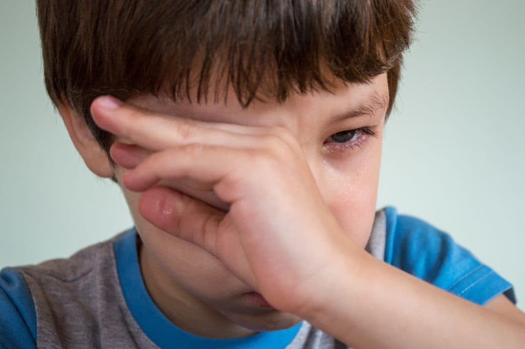 Image d’un enfant qui pleure et/ou crie
