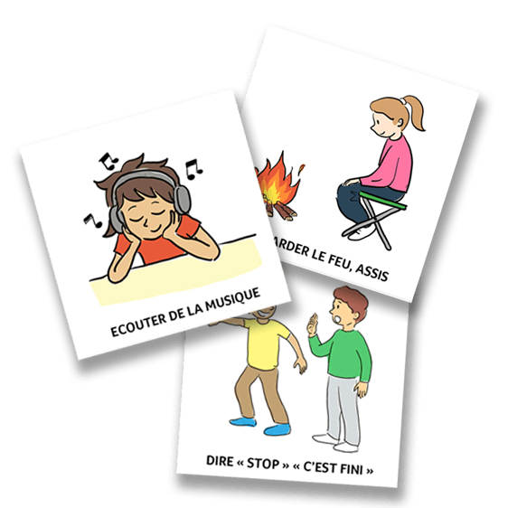 3 cartes "autorisé"